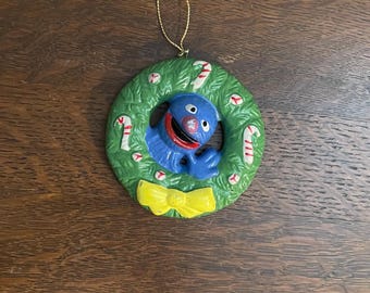 希少　ヴィンテージ　セサミストリート　オーナメント　クリスマス セサミストリートのオーナメント2個、ベティ・ルーとプレーリー