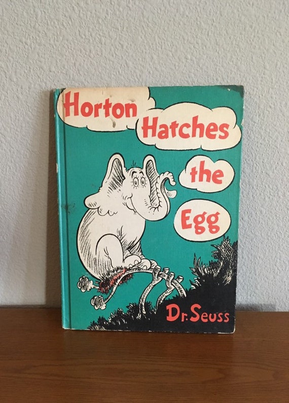 1940 S First Book Club Edition Of Horton Hatches The Egg Etsy