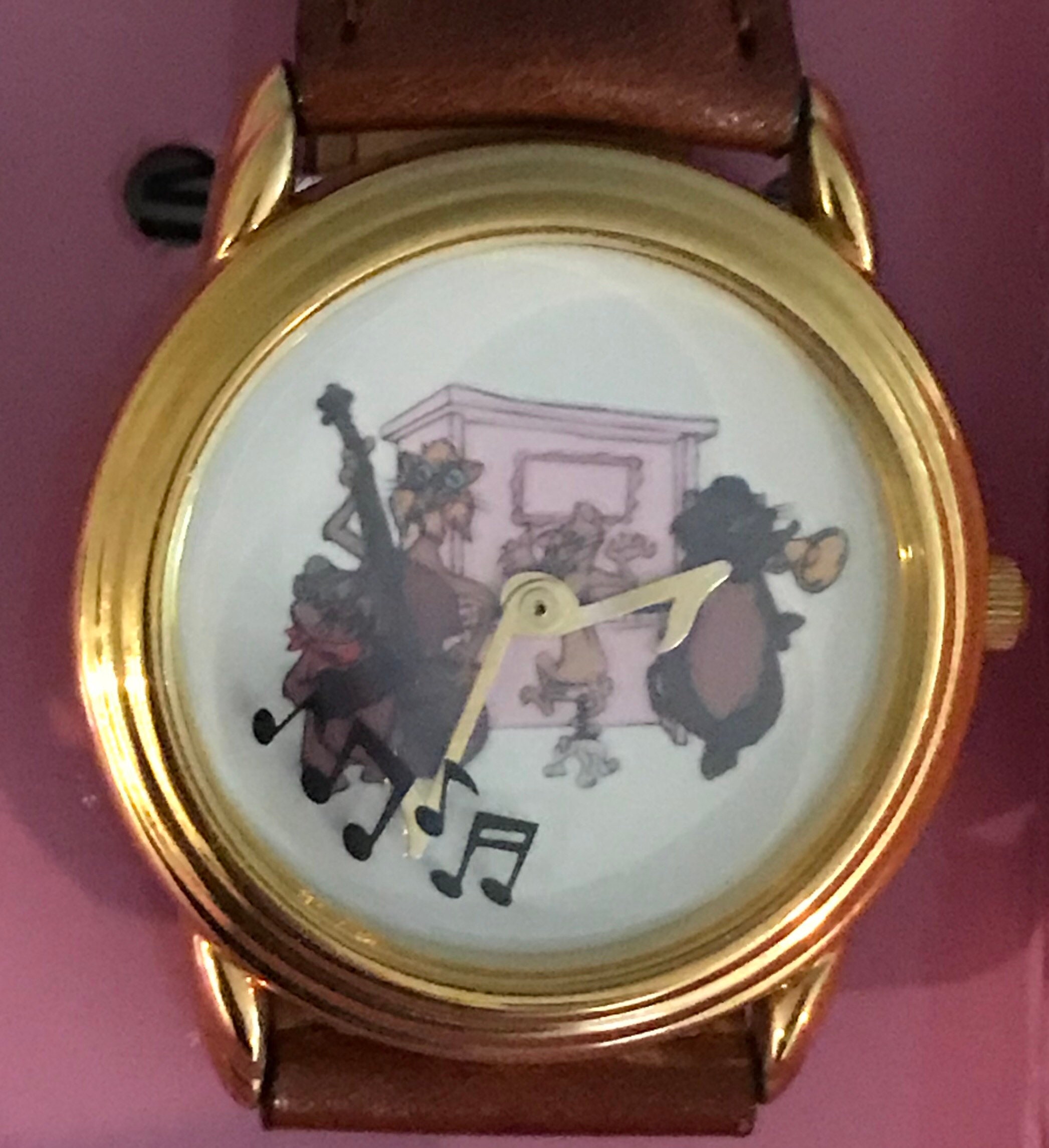 1996 Vintage Company D Limited Edition Aristocats Jazz Watch s-l1200.png main image 4