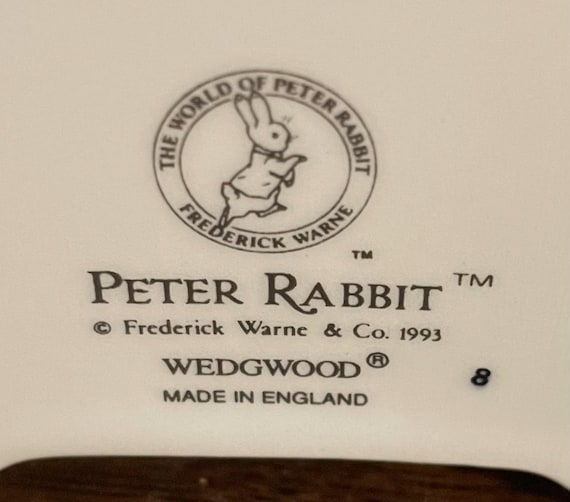 1993 Wedgwood Peter Rabbit Desk Clock-vintage Wedgwood Beatrix