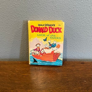 1969 El pato Donald de Walt Disney La suerte de los patos Big Little Book #33 - Big Little Luck of the Ducks, publicado por Western Publishing Company