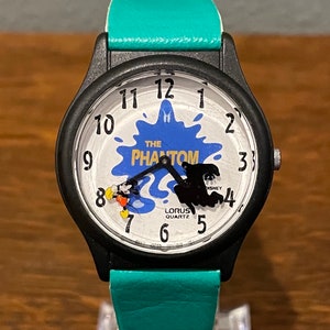 Lorus Mickey Mouse The Phantom Watch- Vintage Disney Mickey Mouse and The Phantom Watch