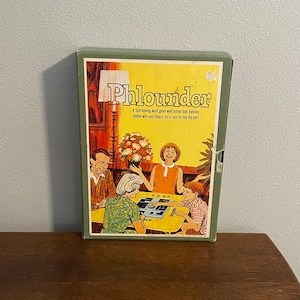 1962 3M Phlounder Game- Vintage Phlounder Bookshelf Board Game