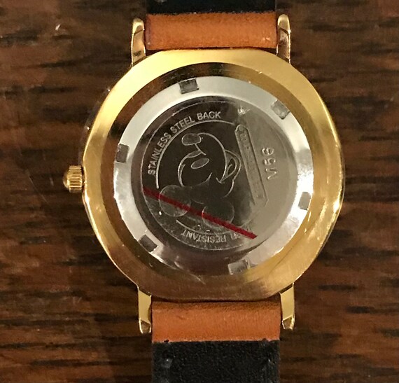 1990's Disney Gold Toned Mickey Mouse Watch- Vintage … - Gem