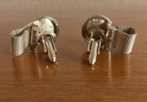 Vintage Rivoli Stone Cufflinks by Dante- 1970's D… - image 7