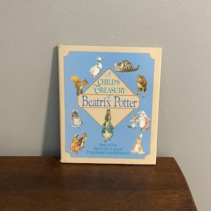1987 Edition of A Child’s Treasury of Beatrix Potter- Hardcover Collection of Nine Beatrix Potter Stories- Peter Rabbit Stories
