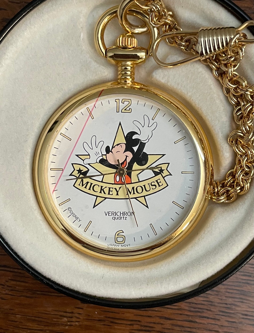 1990's Verichron Mickey Unlimited Pocket Watch- Vintage Disney
