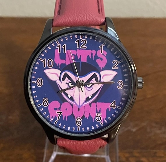 Sesame Street Count Von Count Watch-  Vintage Sesame Street Count Watch