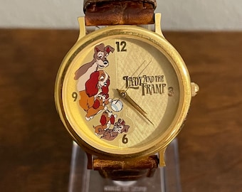 1995 Disney Lady and the Tramp 40th Anniversary Watch- Vintage Disney Store Lady and the Tramp Watch