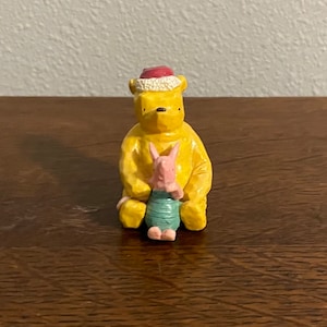 1990’s Classic Pooh and Piglet figurine- Vintage Midwest of Cannon Falls Classic Santa Pooh and Piglet Robin Christmas Figurine