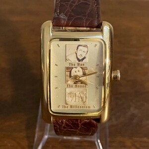 2000 Disney Parks The Man, The Mouse, The Millennium Watch- Limited Edition Walt Disney and Mickey Mouse Watch