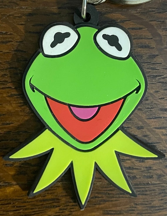 1990’s Applause Kermit the Frog Keychain Vintage Rub… Gem