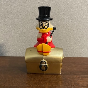 1960’s KOP Scrooge McDuck Coin Bank- Vintage KOP Plastic Disney Scrooge McDuck Bank