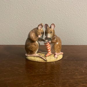 The Christmas Stocking- Beatrix Potter Figurine- Royal Albert, England- Copyright 1991