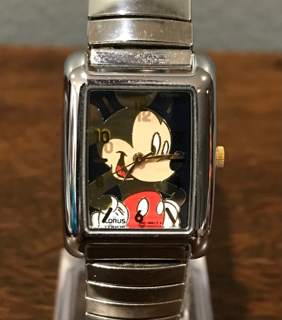 1990’s Lorus Mickey Mouse Watch- Vintage Rectangul