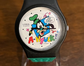 1990 Lorus Goofy A-Hyuck Watch- Vintage Disney Goofy Watch