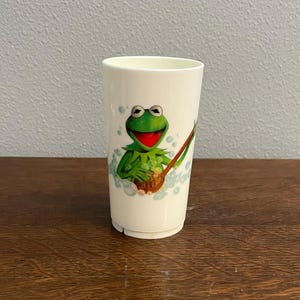 1987 Kermit der Frosch Melamin Tasse - Vintage Melamin Muppets Kindertasse