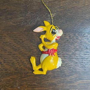 1970er Jahre Walt Disney Produktionen Winnie-the-Pooh Kaninchen Ornament - Vintage Disney Kaninchen Weihnachtsverzierung