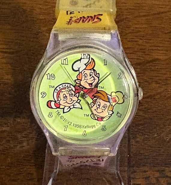 1993 Snap, Crackle, Pop Watch- Vintage Kellogg Rice Krispies Watch