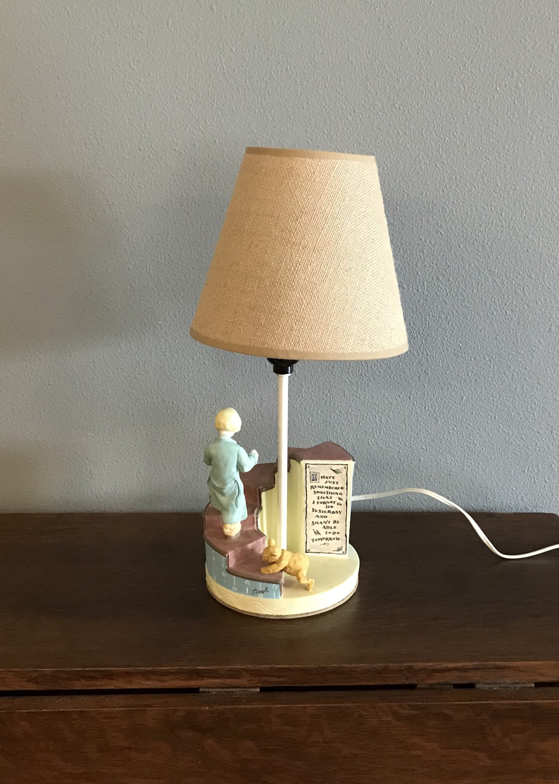 1990 s Classic Winnie the pooh and Christopher Robin Lamp Vintage