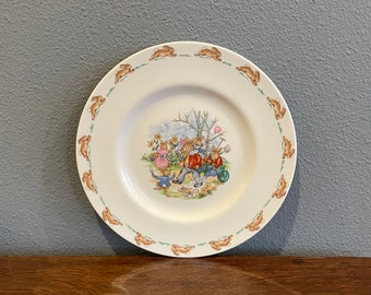 1980’s Royal Doulton Bunnykins Saucer Plate- Vintage Bunnykins Dish