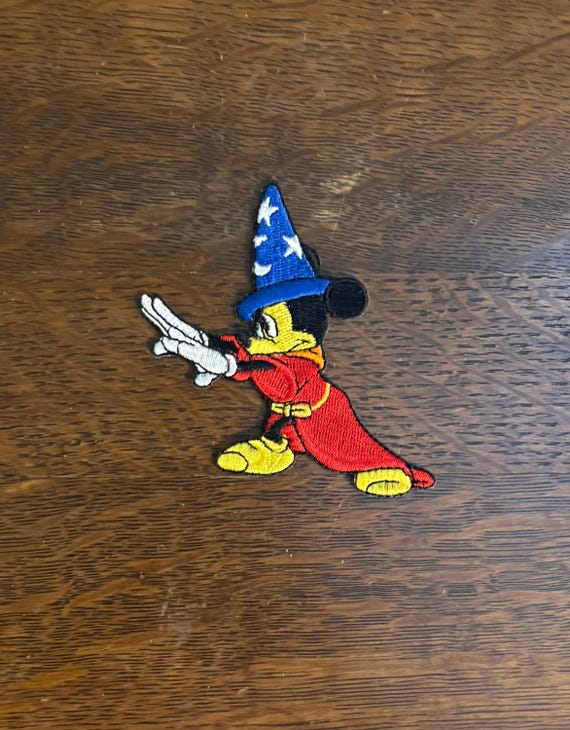 The Sorcerer’s Apprentice Mickey Mouse Patch- Vin… - image 1
