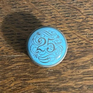 Halcyon Days 25 Trinket Box- Vintage Halcyon Days Twenty-Five Enamel Box