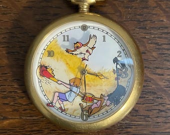 1997 Limited Edition Disney Winnie-the-Pooh Pocket Watch- Vintage Disney Collector's Club Series VI Pocket Watch