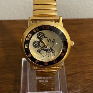 1990’s Mickey Inc. Disney Mickey Mouse Sketch Watch- Vintage Disney  Mickey Mouse Drawing Watch