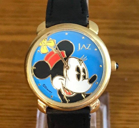 1980's JAZ Minnie Mouse Watch- Vintage Women's Di… - image 1