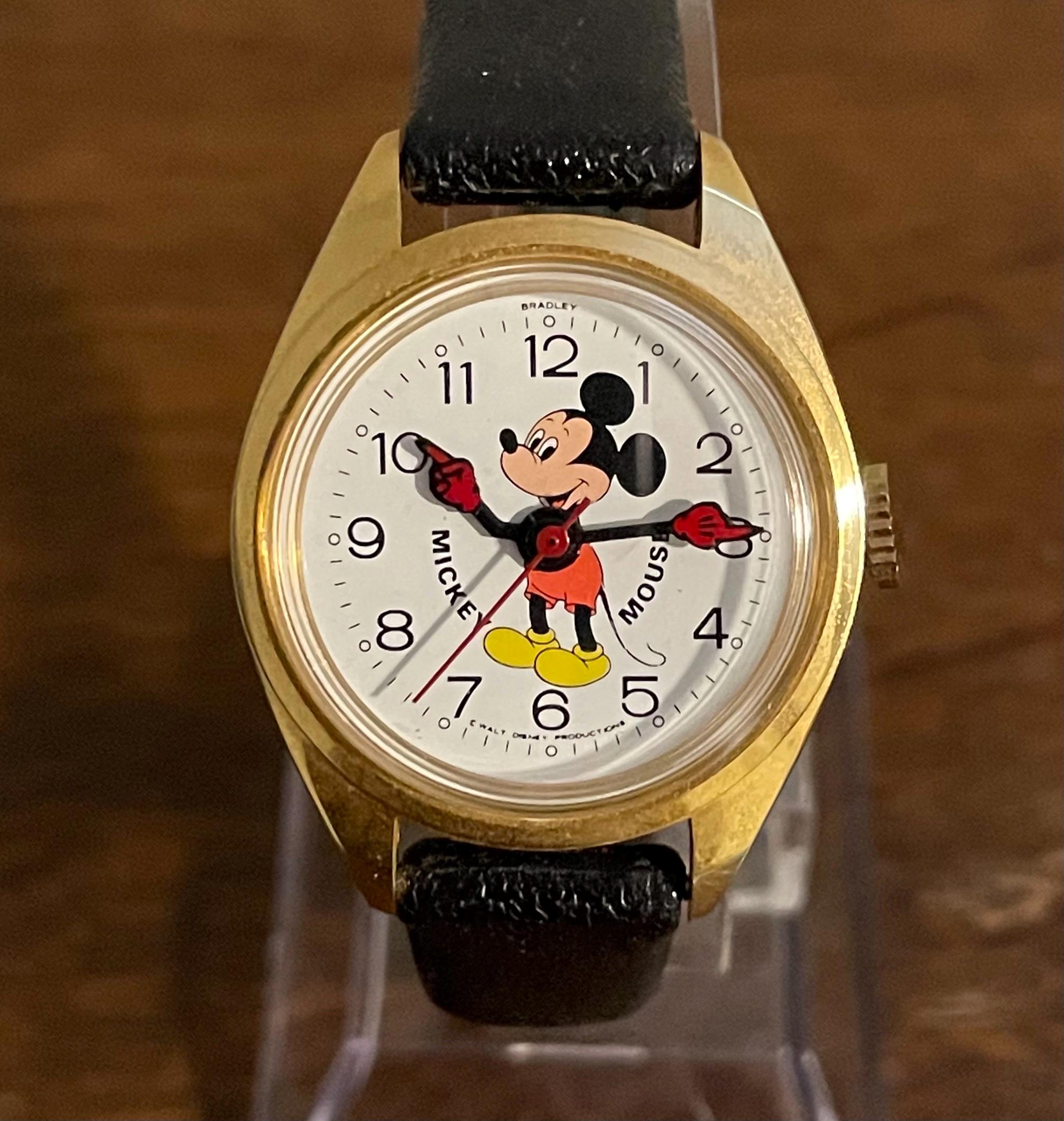Vintage Disco Mickey Mouse Wristwatch Watch, wind up, works Mickey Wind up Watch - Etsy main image 4