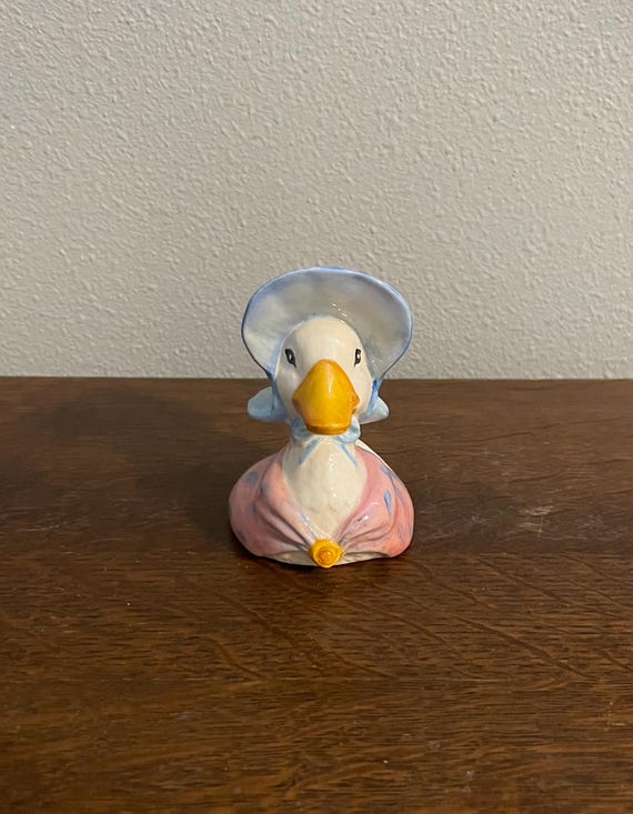 Jemima Puddle-duck Toby Jug- Beatrix Potter Figurine- John Beswick