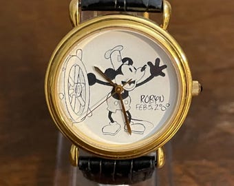 2000年ディズニーアーティスト蒸気船ウィリーウォッチ - ヴィンテージ 