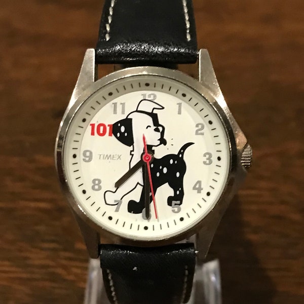 1990’s Timex Indiglo 101 Dalmatians Watch- Vintage Disney 101 Dalmatians Light Up Watch