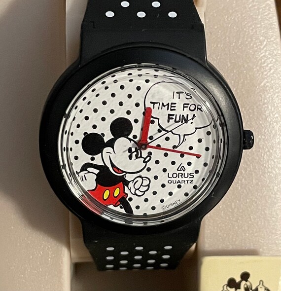 1990’s Lorus Mickey Mouse Comic Watch- Vintage Di… - image 1