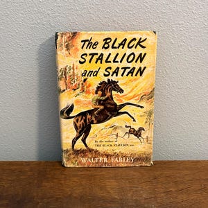 1949 First Edition, Second Printing of The Black Stallion and Satan by Walter Farley, Illustrated by Milton Menasco image 1