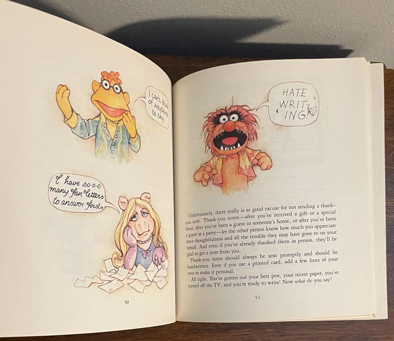 Muppet Writing 1984 First Edition, First Printing of the Muppet Guide to Magnificent ...
