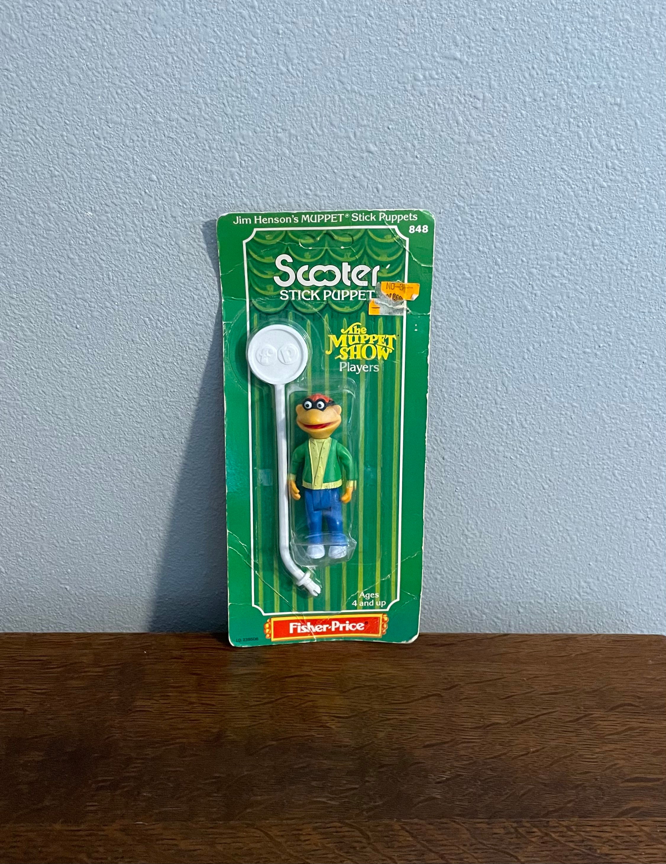 Muppet Tikes 1979 Fisher Price Scooter Muppet Stick Puppet- Vintage Fisher Price ...