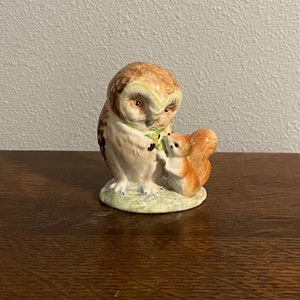 Beatrix Potter Figurine Owl Beswick - Etsy UK