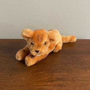 1977 Dakin Toys Bean Bag Tiger Doll- Vintage Tiger Cub Stuffed Toy