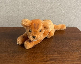 1977 Dakin Toys Bean Bag Tiger Doll- Vintage Tiger Cub Stuffed Toy