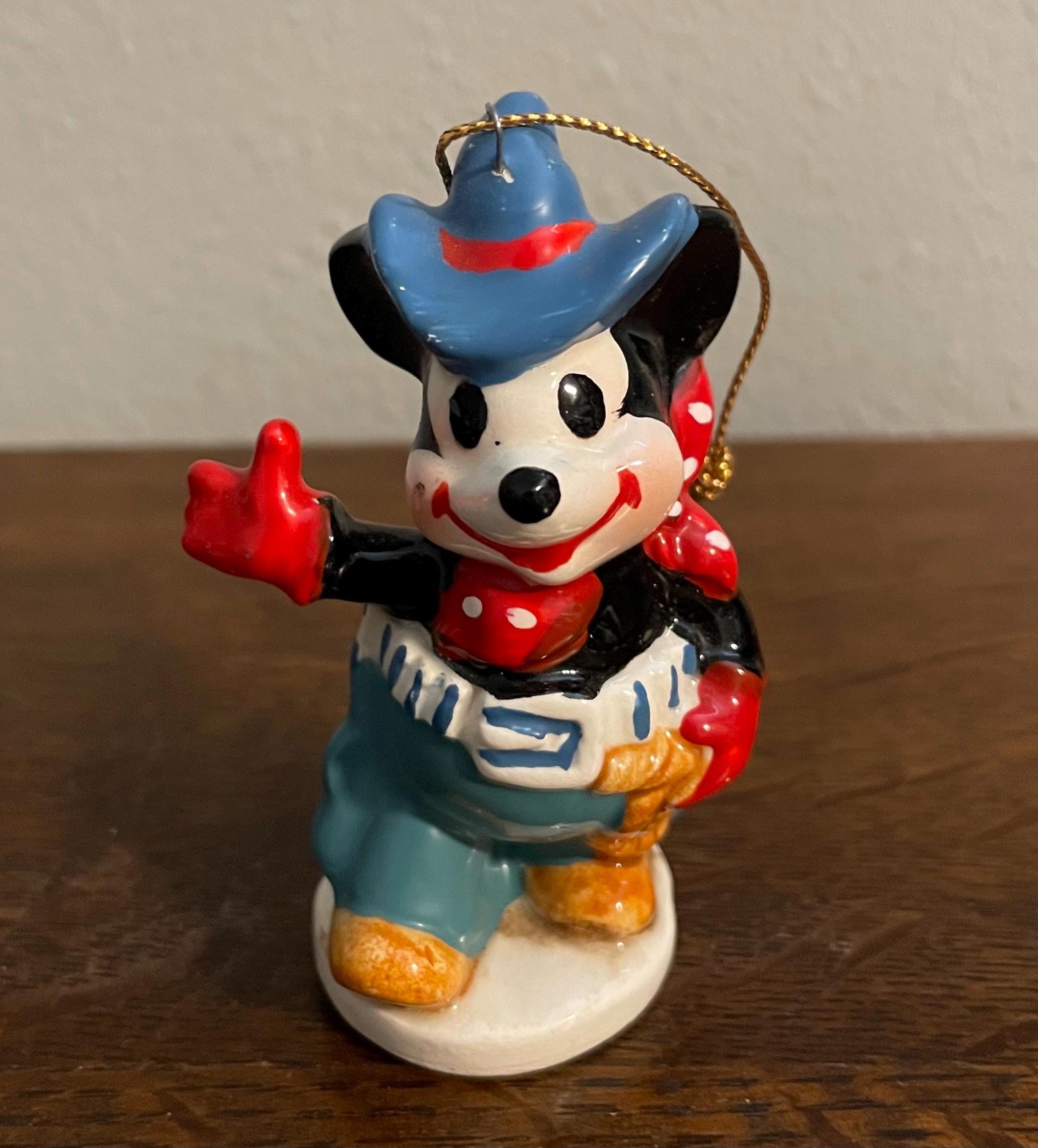 1970's Walt Disney Productions Two Gun Mickey Ornament- Vintage