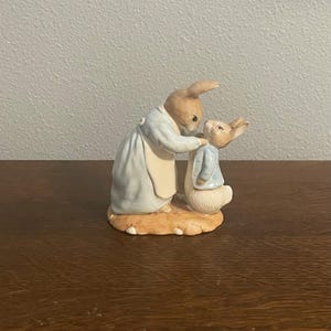 Mrs. Rabbit and Peter- Beatrix Potter Figurine- Royal Albert, Copyright 1996