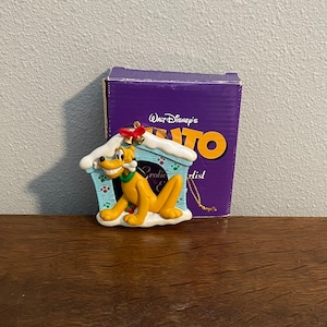1990’s Grolier Enchanted Tree Treasures Disney Pluto Ornament- Vintage Pluto Holiday Ornament