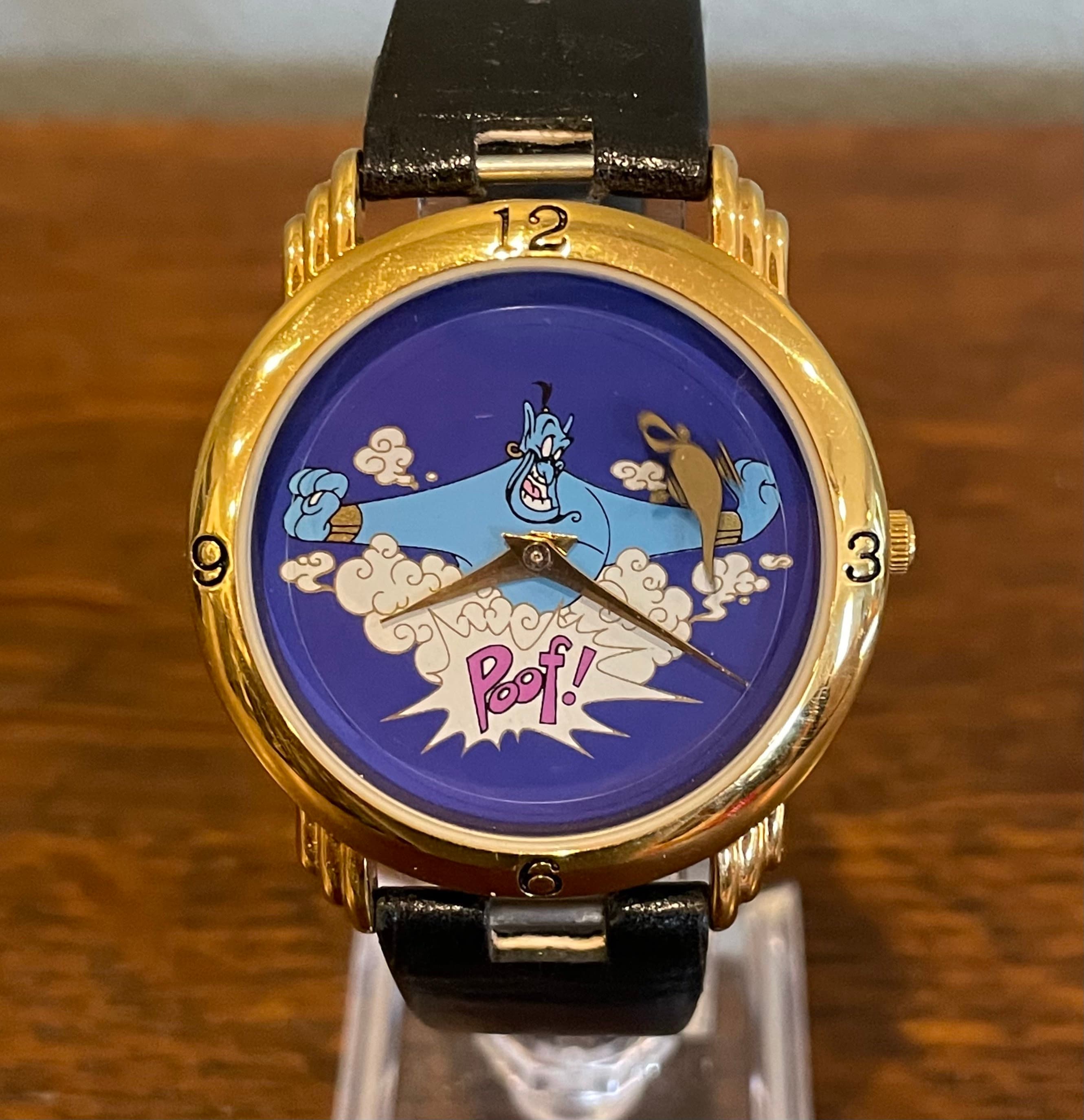 Disney Aladdin Watch Rotating Second Hand Genie Dial 1990 main image 3