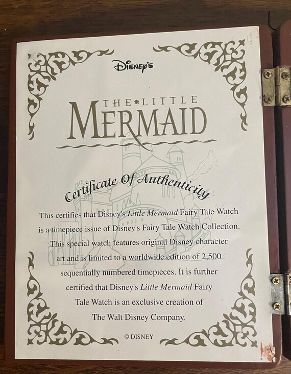 1990's Disney Fairy Tale Watch Collection The Little Mermaid Watch View 3