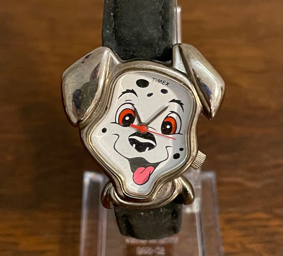 1990’s Timex 101 Dalmatians Lucky Face Watch- Vin… - image 1