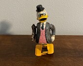 1960 Mechanical Professor Ludwig Von Drake Wind-Up Toy by LineMar Toys- Vintage Tin Lithograph Ludwig Avon Drake Toy