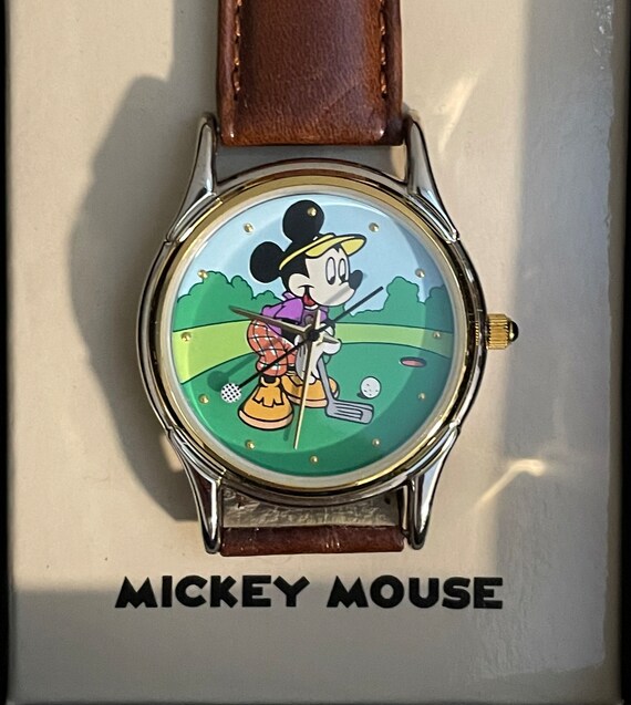 1990 s Disney Store Exclusive Mickey Mouse Golfing Watch Vintage
