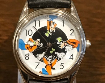 1990 Disney Catalog Goofy Mood Watch- Vintage Unisex Goofy Faces Orologio da polso